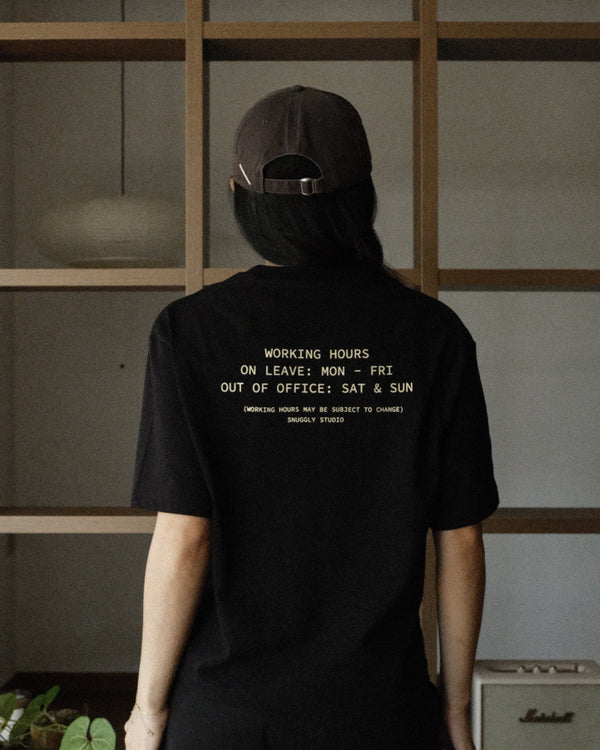 Working Hours Tee in Ink