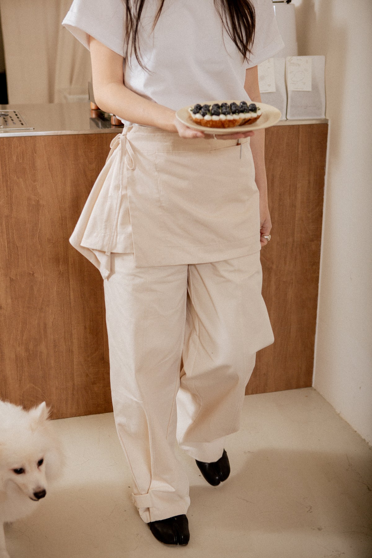 Apron Wrap / Skirt in Ecru