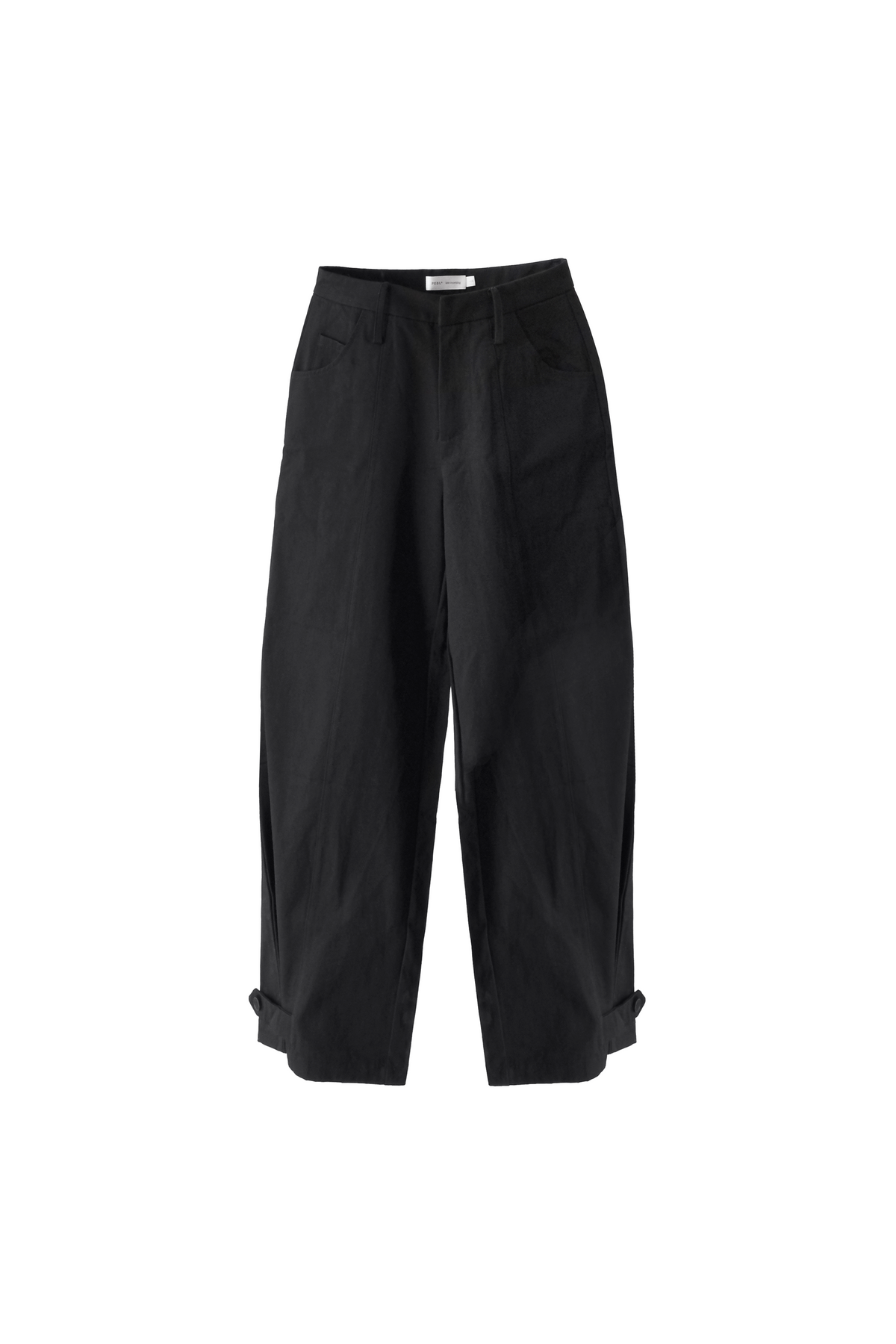Relaxed Barrel Pants in Black