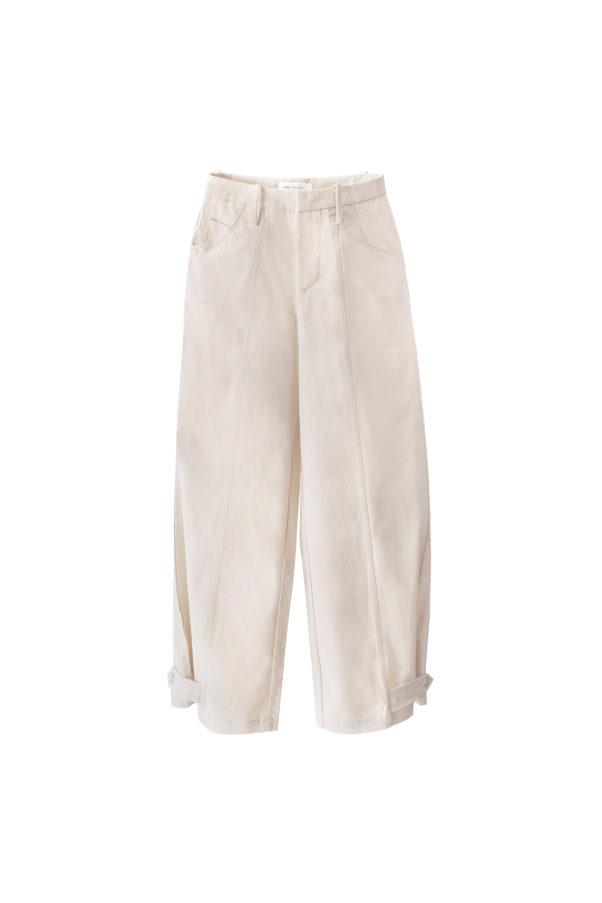 Relaxed Barrel Pants in Ecru