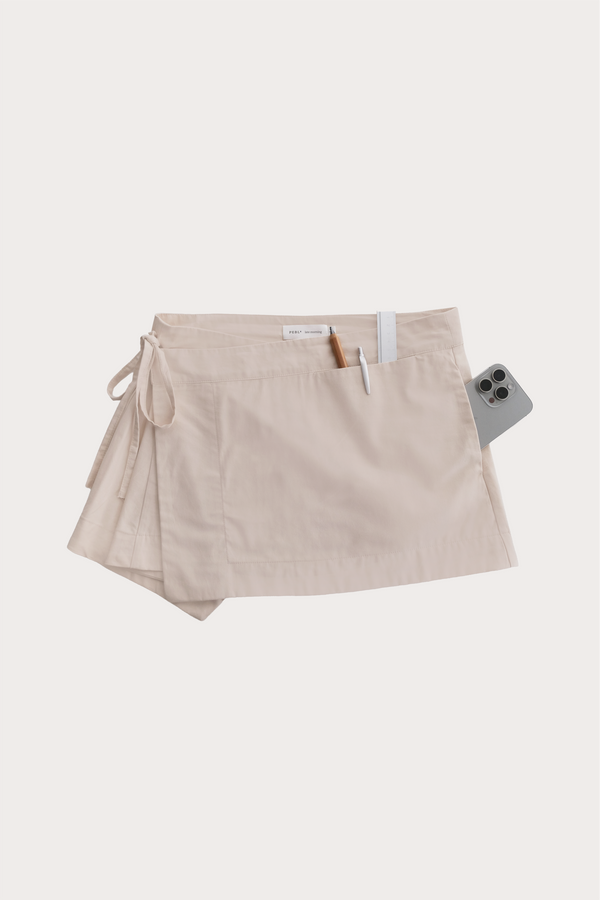 Apron Wrap / Skirt in Ecru