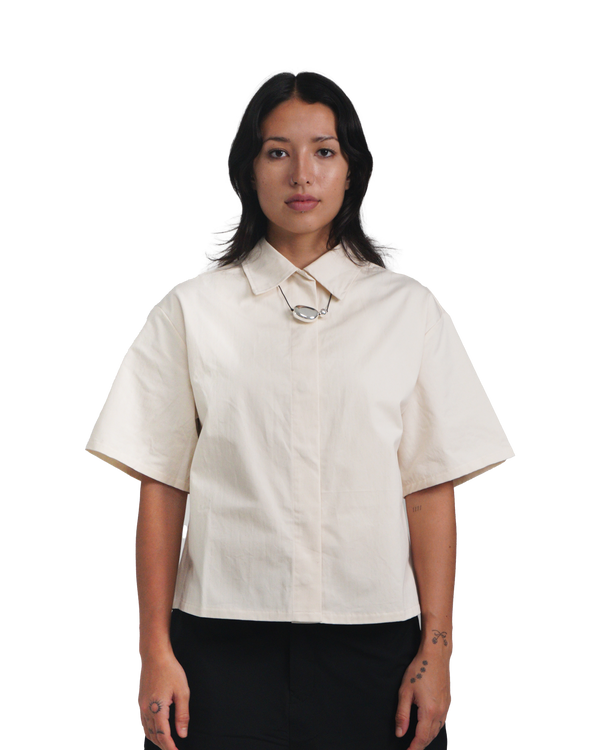 Boxy Shirt in Milk