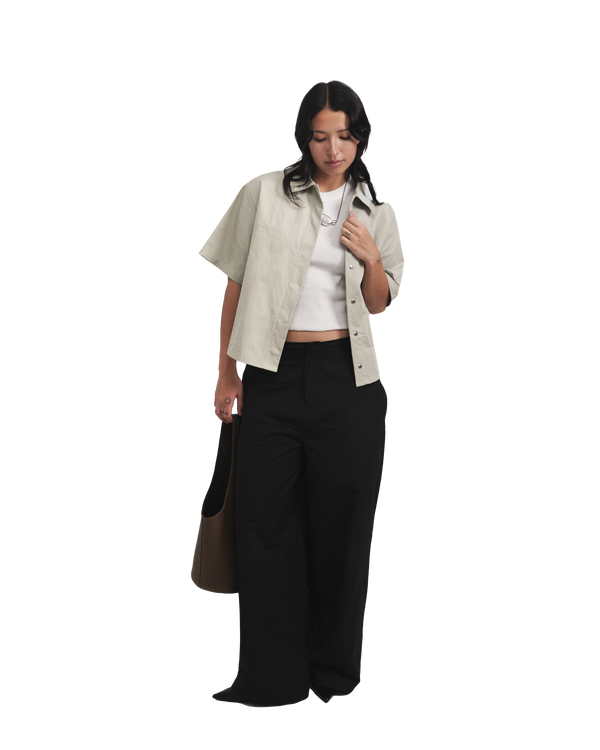 Nylon Slacks in Ink