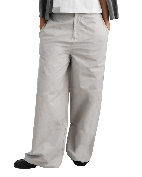 Nylon Slacks in Slate
