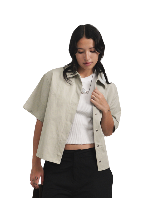 Boxy Shirt in Sage