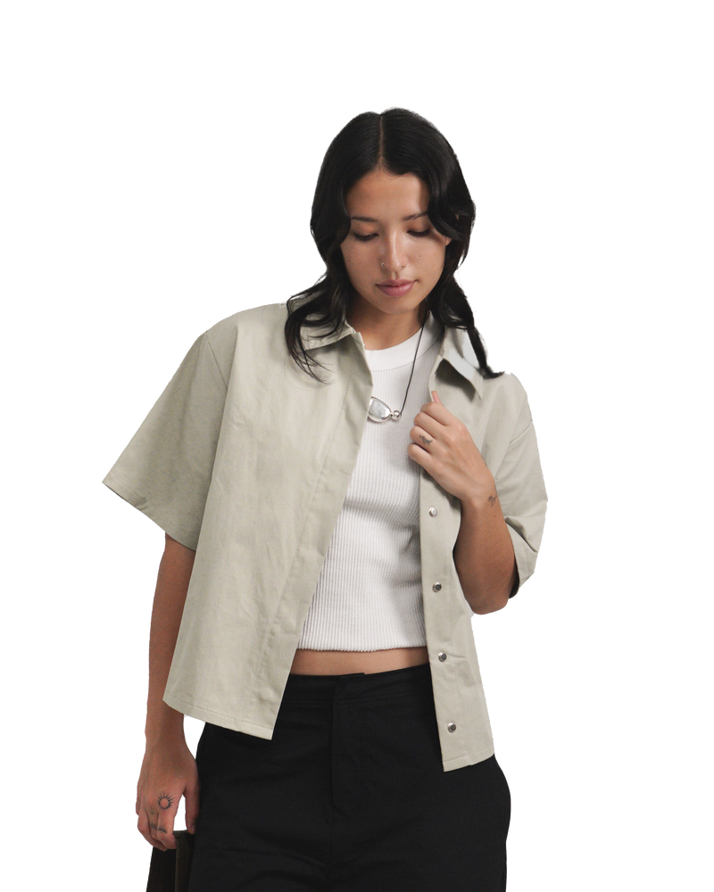 Boxy Shirt in Sage